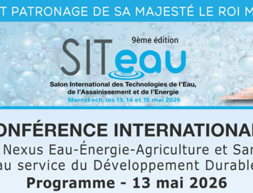 CONFÉRENCE INTERNATIONALE Le Nexus Eau-Énergie-Agriculture et Santé au service du Développement Durable